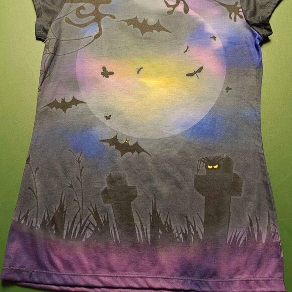 Set of 2 Bride & Groom Skeleton Dual Sided Graphic T-Shirts - Juniors Medium - Picture 10 of 10